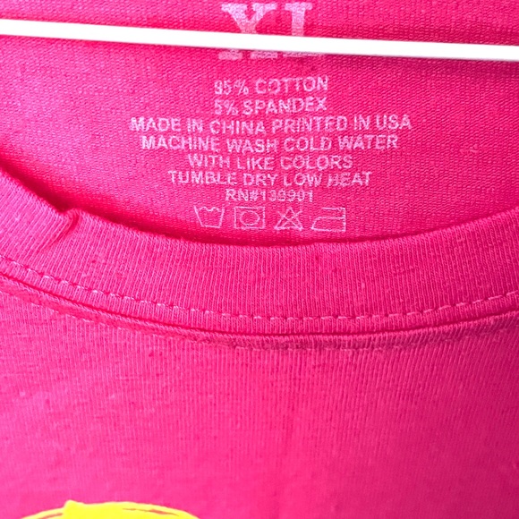 3 FORTY SIZE XL BRIGHT PINK TEE. NWT. - Picture 6 of 8